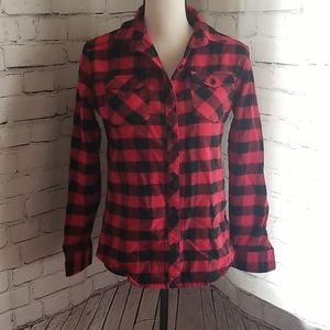 Women's Red & Black Flannel Size L